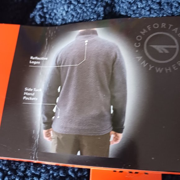 Men's Hi Tec XXL Navy Quarter-Zip Fleece Pullover - Picture 10 of 10